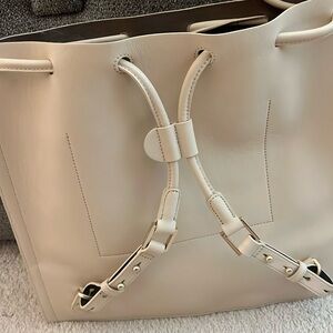 Off white leather bag